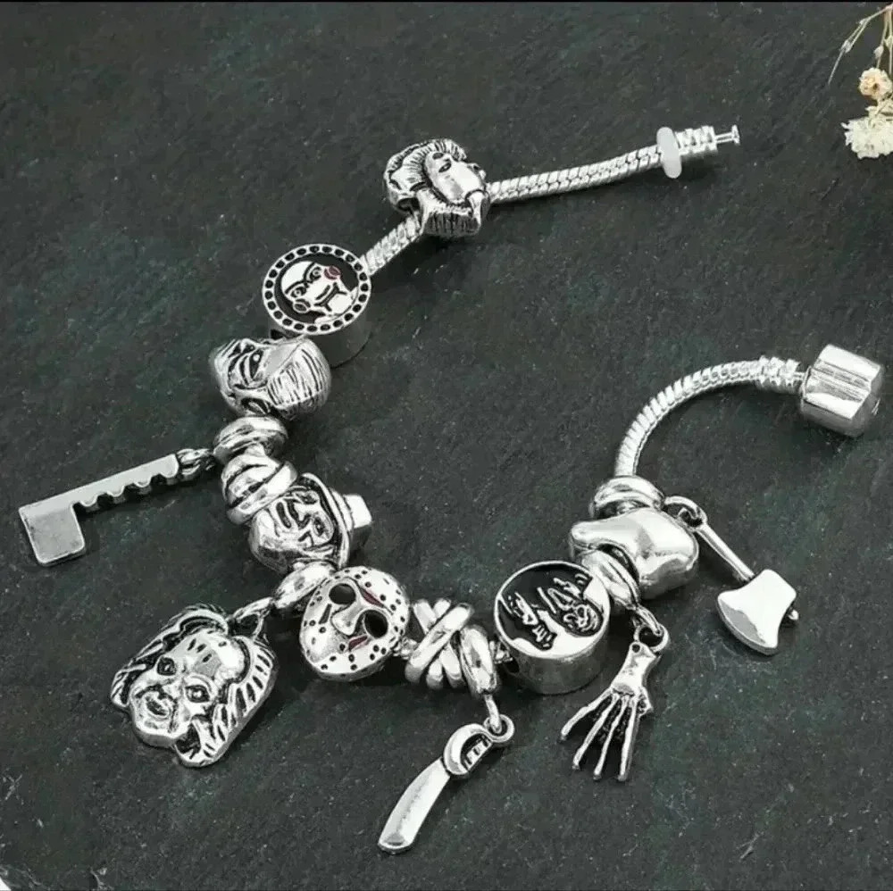 Halloween Series Killers Horror Charm Bracelet